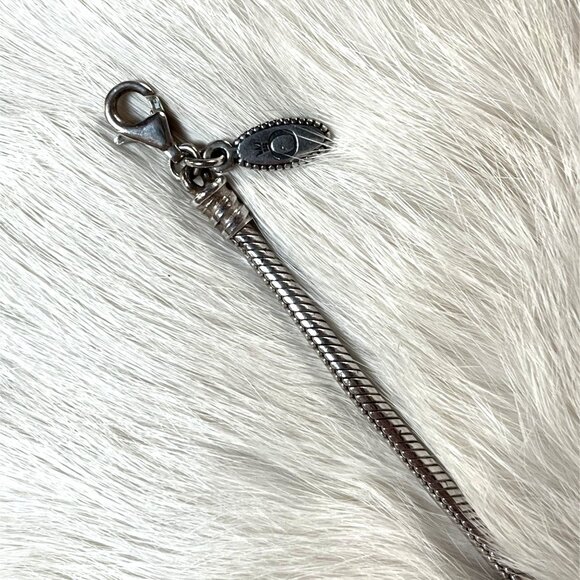 Pandora Authentic 925 Sterling Silver Snake Chain Bracelet Retired Lobster Clasp - Picture 4 of 6